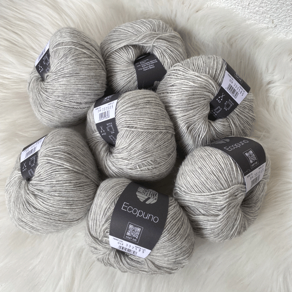 Filato Eco Puno grigio perla 014