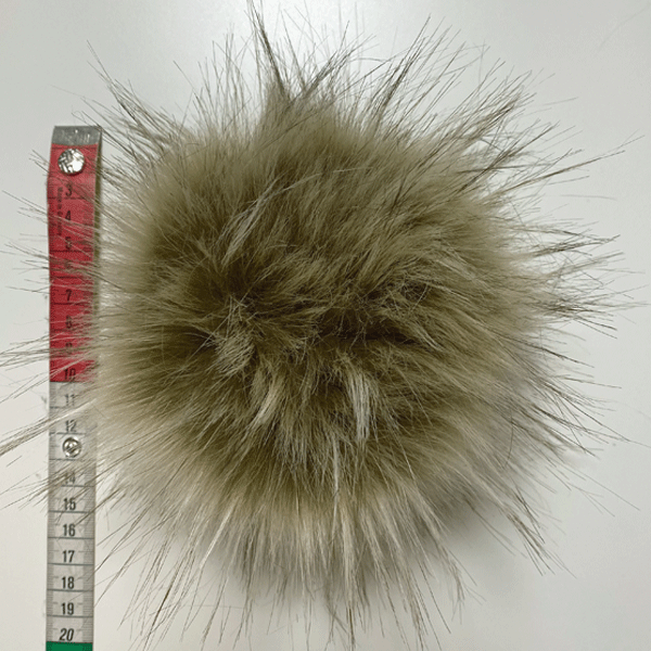 Pompon beige-arancione