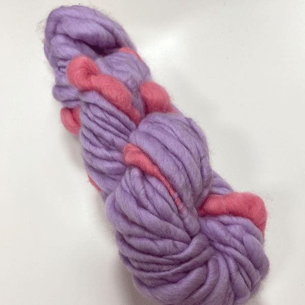 Filato MM-handspun corespun lavanda-rosa