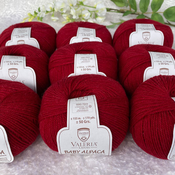 Valeria Baby Alpaca rosso ciliegio 027