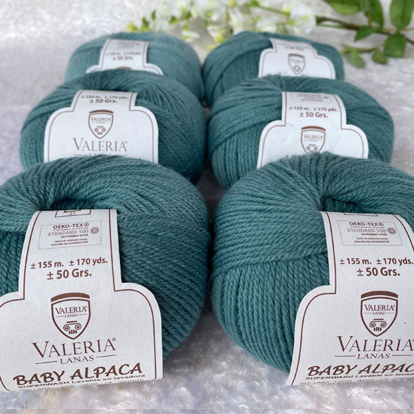 Valeria Baby Alpaca verde oceano 12