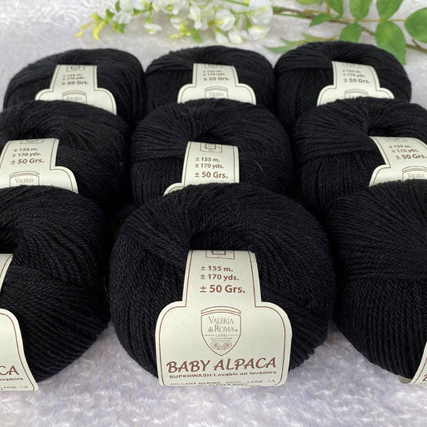 Valeria Baby Alpaca nero 999