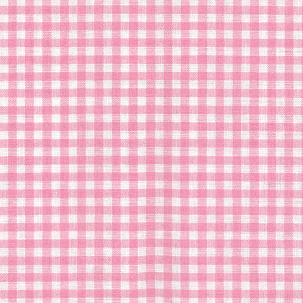 Tessuto Capri quadro 5 mm rosa/bianco