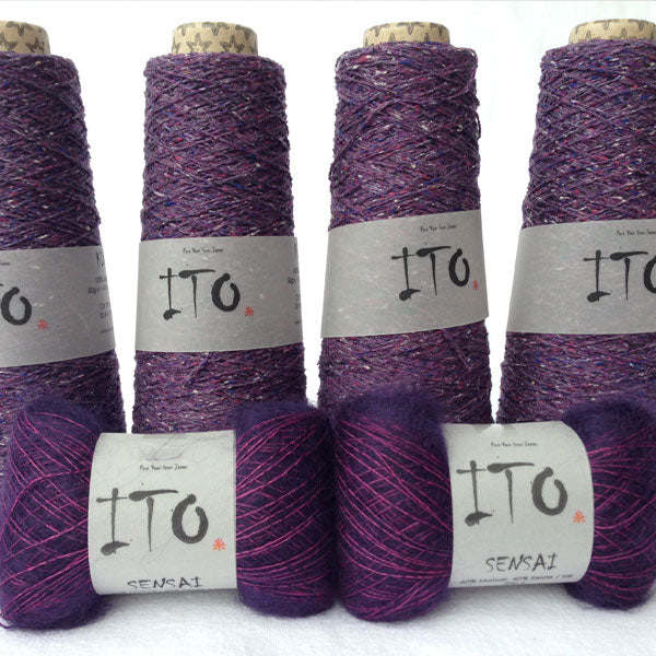 Filato Ito Kinu violet 391, bagno 1XK02C
