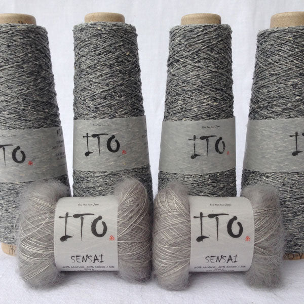 Filato Ito Kinu light grey 385, bagno K0929C