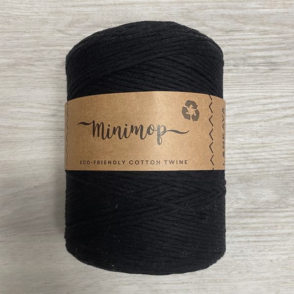 Filato Lankava Minimop 2,5 mm nero 70