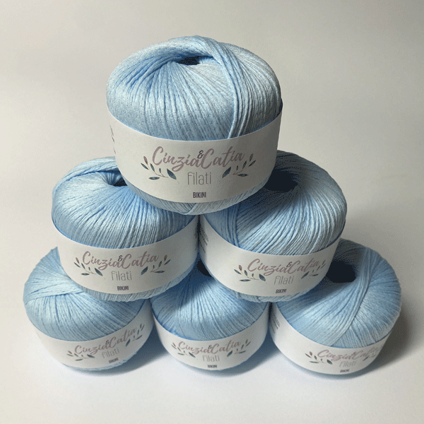 Filato elastico azzurro 300