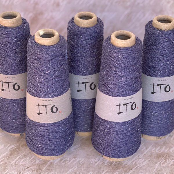 Filato Ito Kinu blueberry 390, bagno K2038C