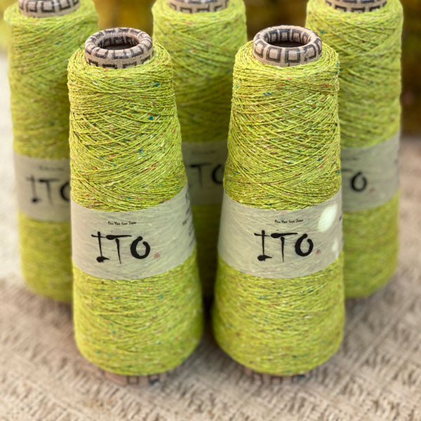Filato Ito Kinu lime 492, bagno 01K09C