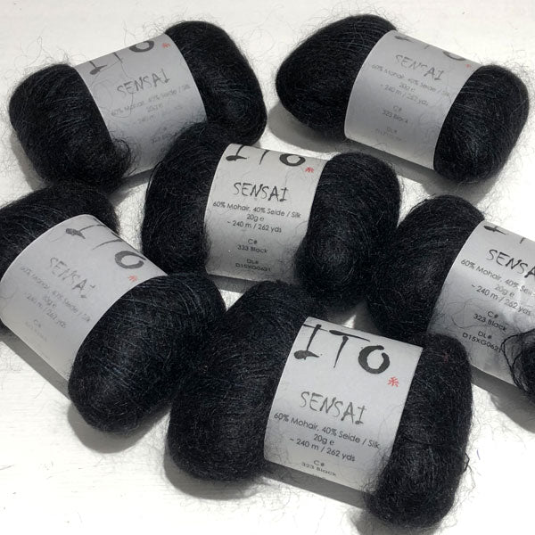 Filato Ito Sensai black 323, bagno D203YJ221