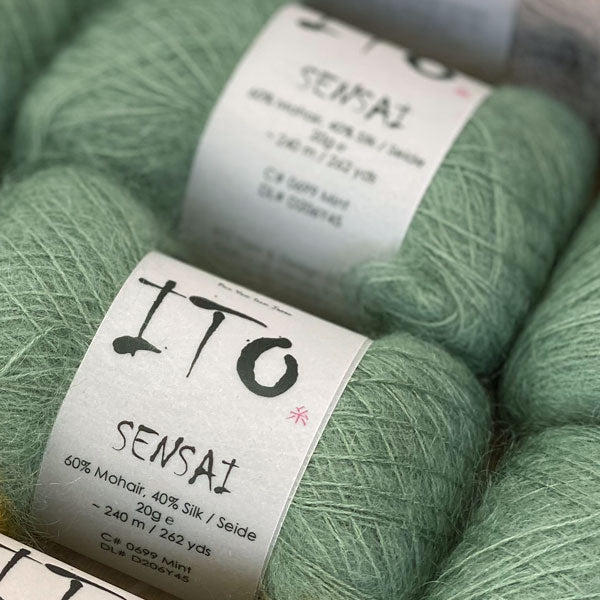 Filato Ito Sensai mint 699, bagno D206Y45