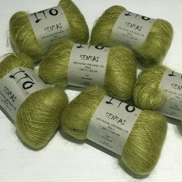 Filato Ito Sensai moss 316, bagno D203H310
