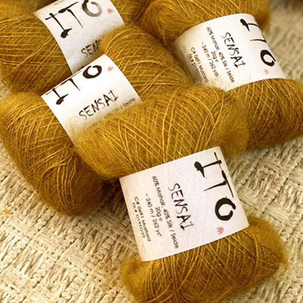 Filato Ito Sensai mustard 691, bagno D203YG0