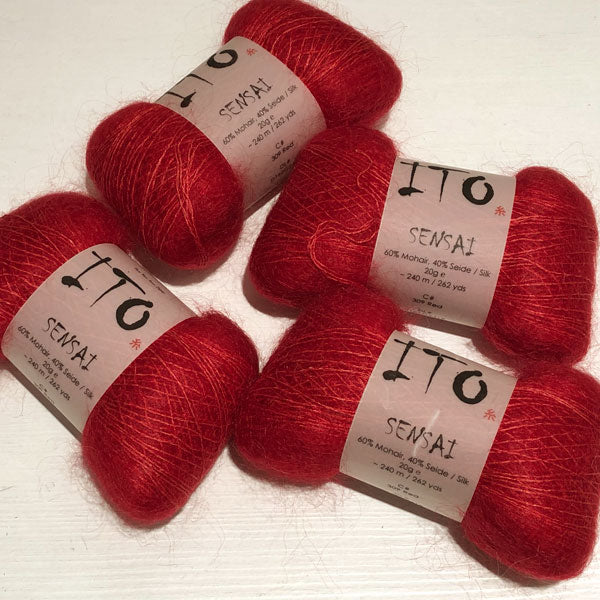 Filato Ito Sensai red 309, bagno D203YJ018