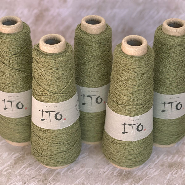 Filato Ito Kinu cam green 373, bagno XK0840C