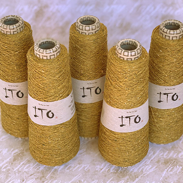 Filato Ito Kinu mustard 487, bagno K201K04C