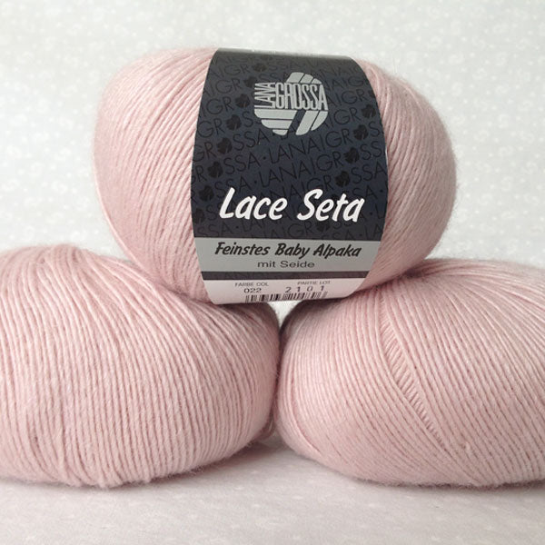 Lace Seta rosa cipria 022