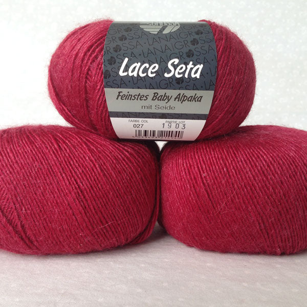 Lace Seta rosso ciliegio 02