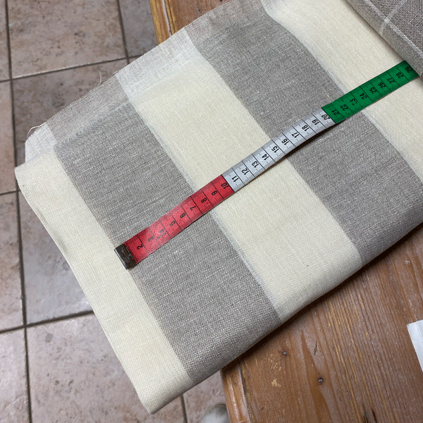 Lino per ricamo punto croce 11 fili righe