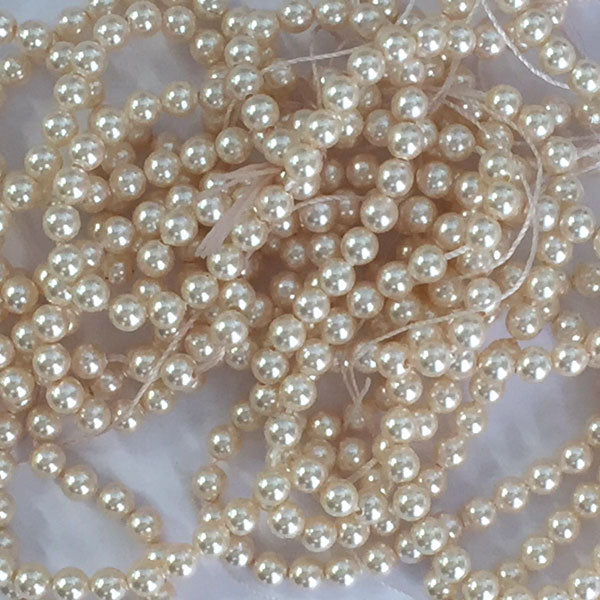 Swarovski perle cream rose
