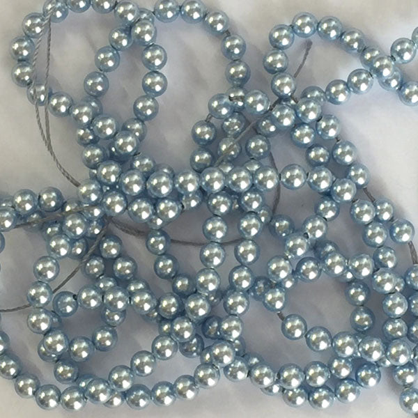 Swarovski perle light blu