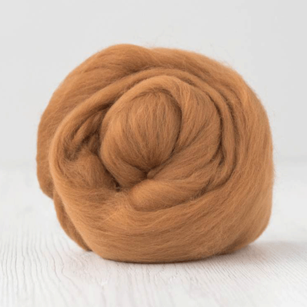 Top 70% merino, 30% seta CANNELLA