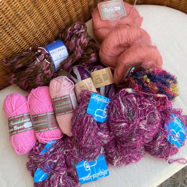 Filati offerta lotto rosa/viola