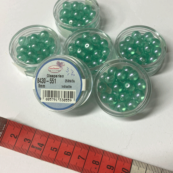 Perle 8 mm verde