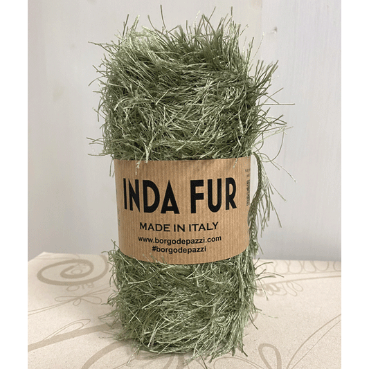 Cordoncino peloso verde oliva