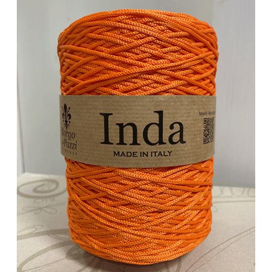 Cordino lucido 4 mm arancio
