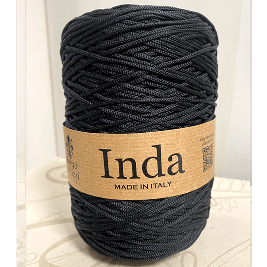 Cordino lucido 4 mm nero