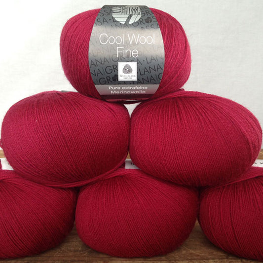 Cool Wool Fine rosso ciliegio 10