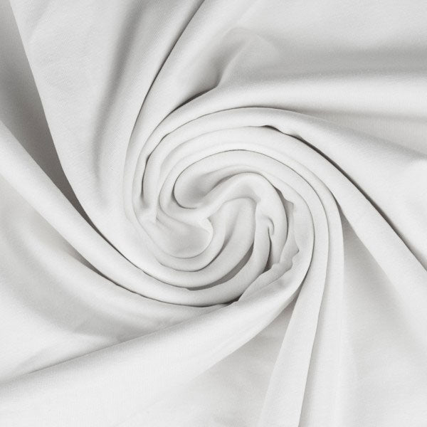 Tessuto jersey bianco