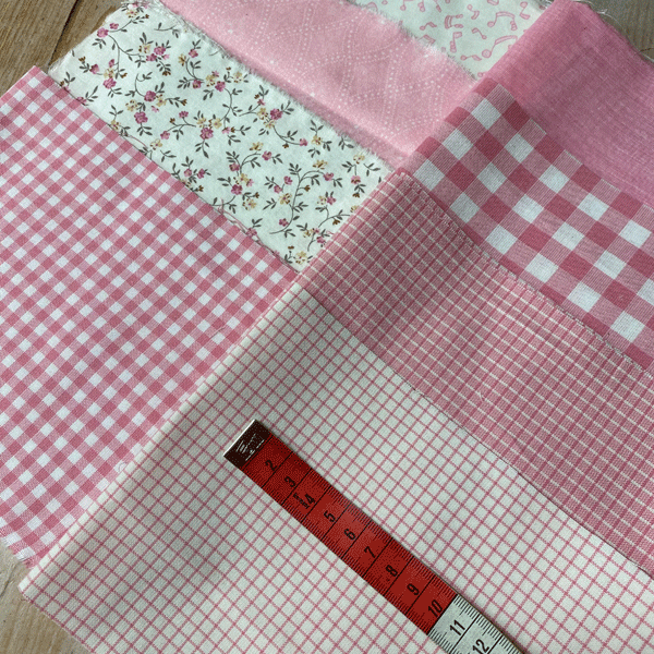 Pacchetto tessuti 8 pezzi rosa