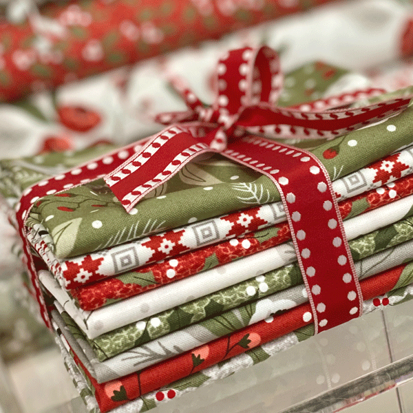 Tessuto americano Natale pacchetto 8 pezzi